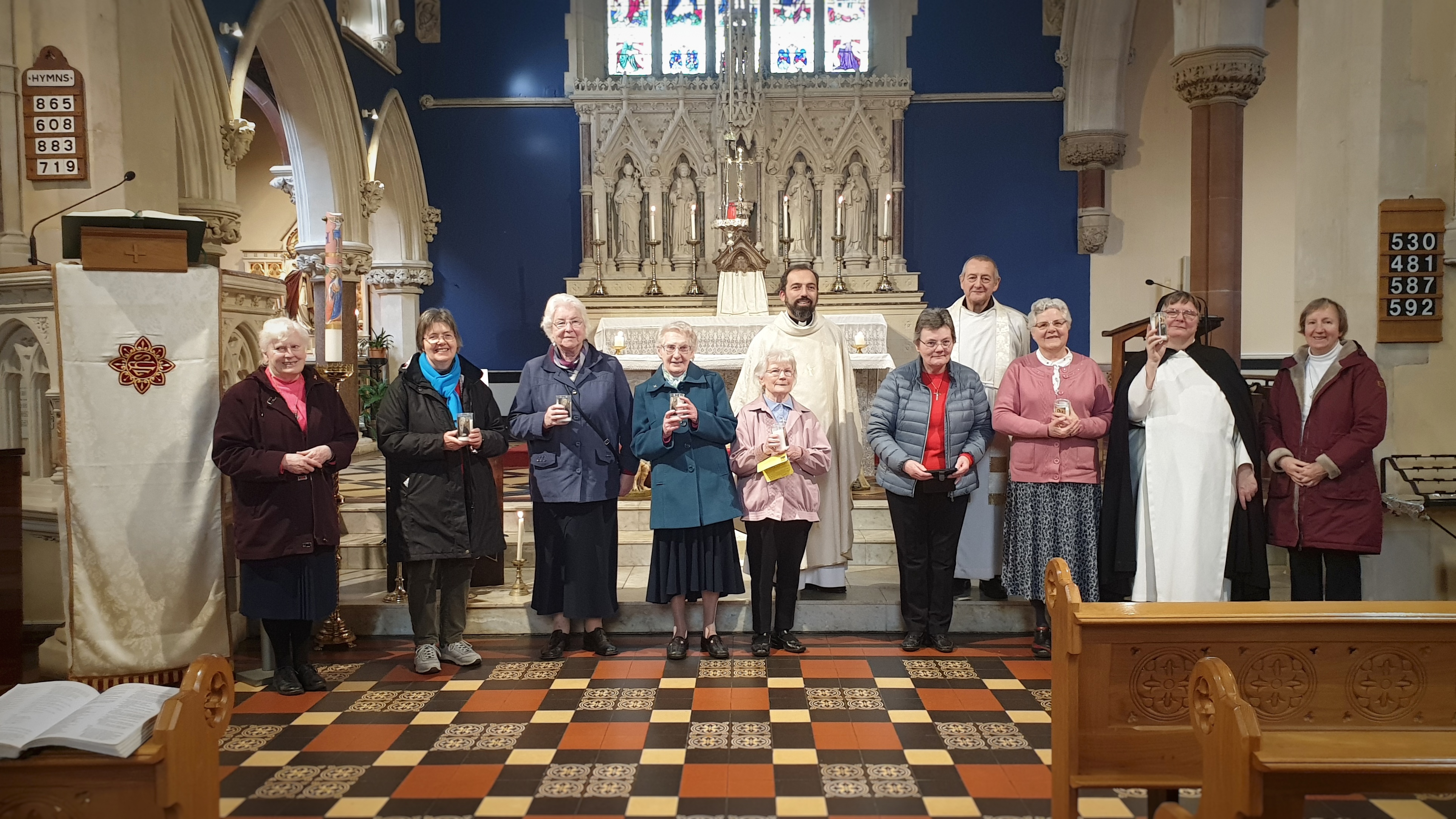 Sisters from some the nine congregations involved in the parish at Bow